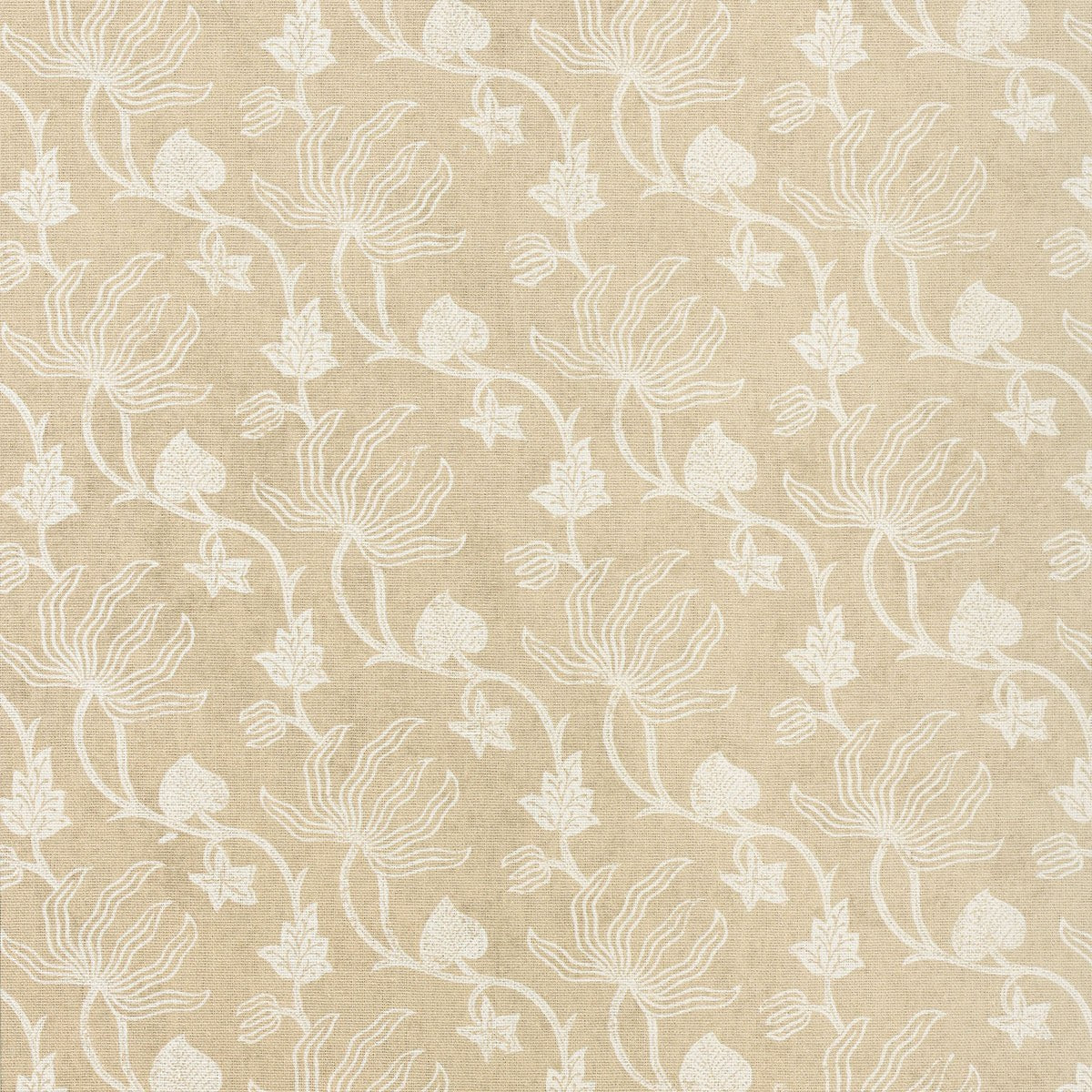 Orchid Vine Fabric - Sand, detail - Starboard Lane