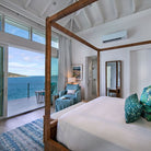 Island Breeze Fabric - Jade, styled in a room - Starboard Lane