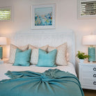 Ti' Punch Fabric - Caribbean, styled in a room - Starboard Lane