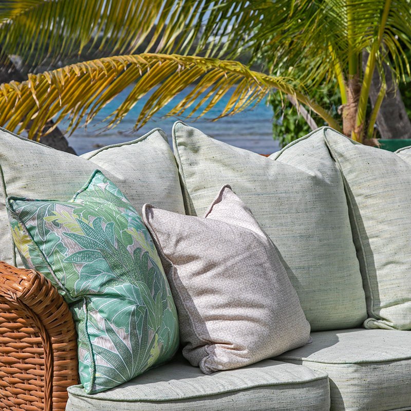 Spectrum Fabric - Palm, styled in a room - Starboard Lane