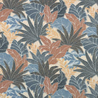 Tobago Leaf Fabric Swatch in Teak - Starboard Lane