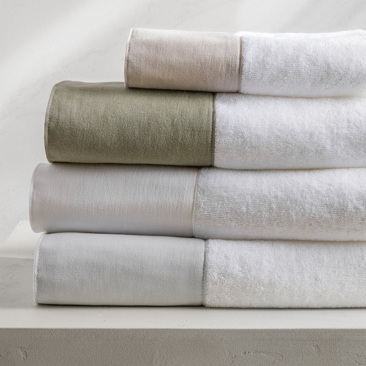 Sonoma Cotton-Linen Bath Towels