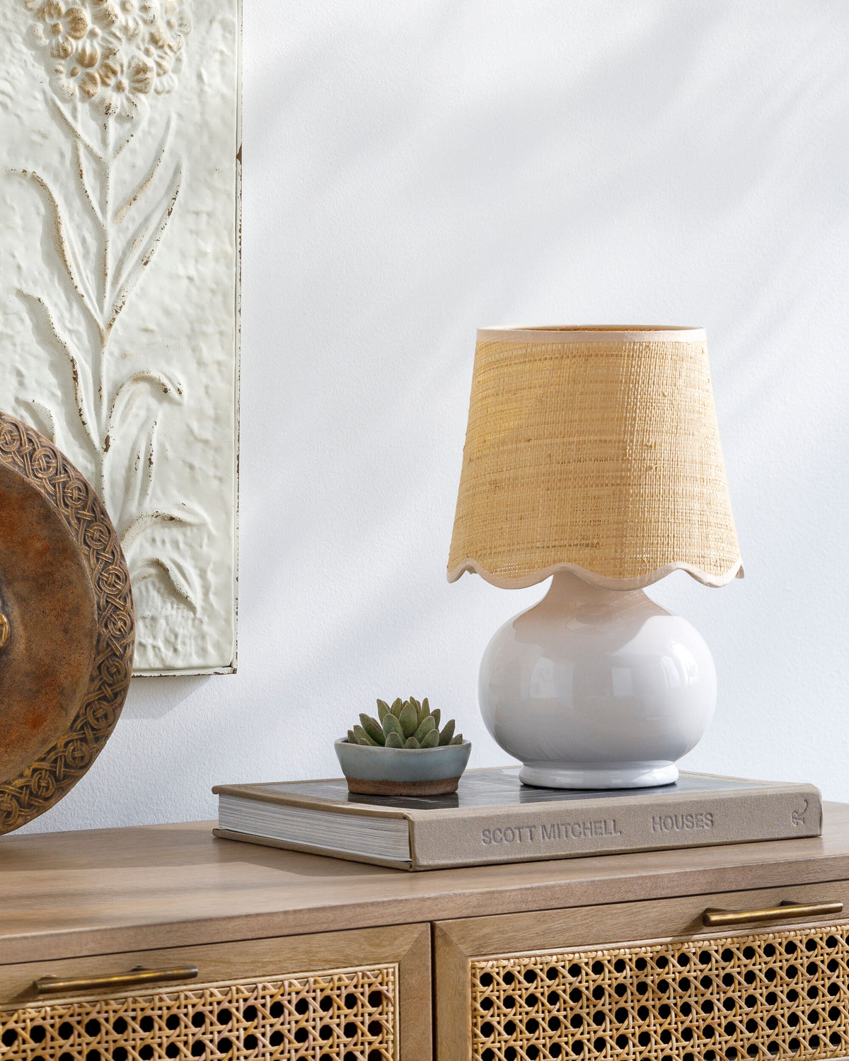 Stella Diminuta Table Lamp, styled in a room - Starboard Lane