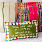Well Well Well Needlepoint Pillow, styled - Starboard Lane
